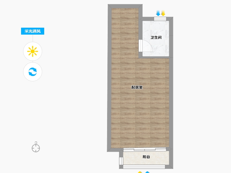 河北省-唐山市-富强城-34.68-户型库-采光通风