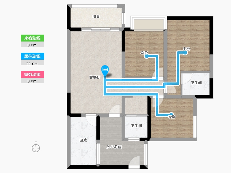 四川省-宜宾市-丽雅上游城-85.41-户型库-动静线