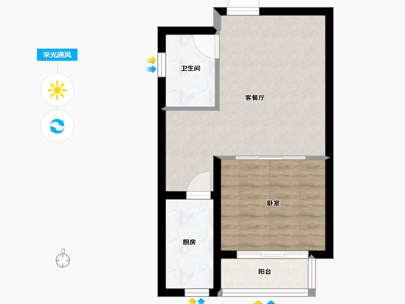 河北省-唐山市-福鑫家园-43.09-户型库-采光通风