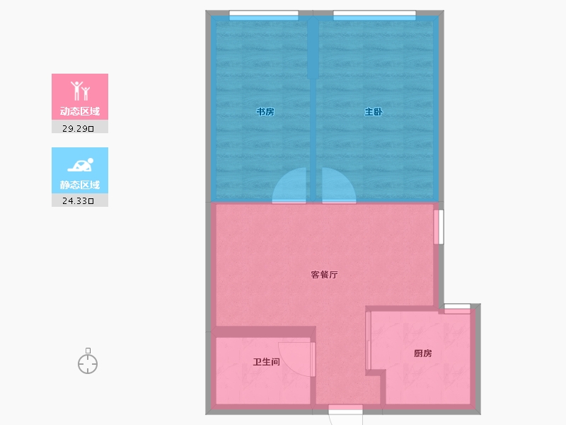 浙江省-宁波市-宁兴城市花园-48.00-户型库-动静分区