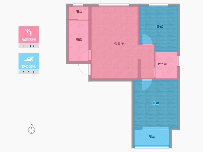 北京-undefined-馨园丽景-73.16-户型库-动静分区