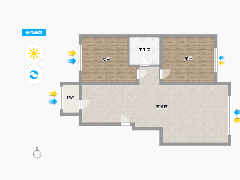 黑龙江省-伊春市-西林-91.80-户型库-采光通风