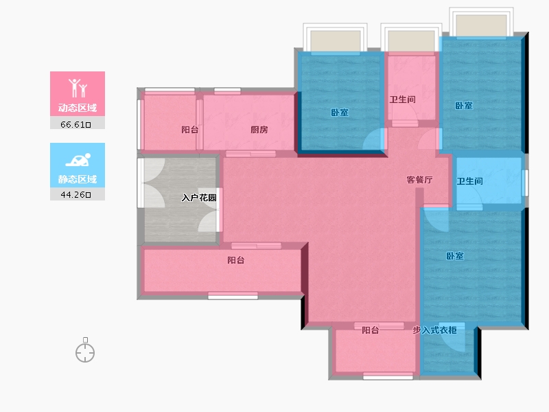 四川省-泸州市-华辰栖龙圣境-105.37-户型库-动静分区