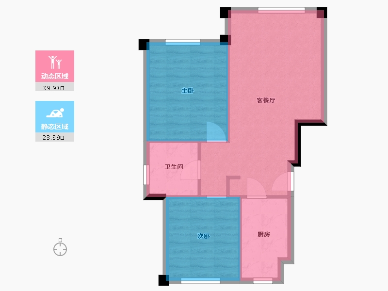 黑龙江省-佳木斯市-宏业家园-57.37-户型库-动静分区