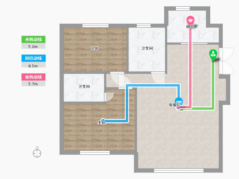 黑龙江省-佳木斯市-双安盛世-82.40-户型库-动静线