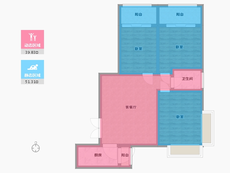 河南省-平顶山市-帝佳尚城-81.18-户型库-动静分区