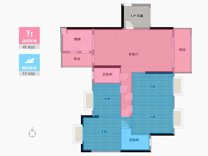 贵州省-黔南布依族苗族自治州-碧贵城-117.60-户型库-动静分区