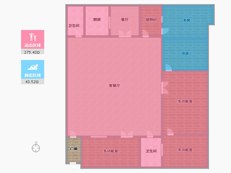 河北省-邢台市-青年路-301.46-户型库-动静分区