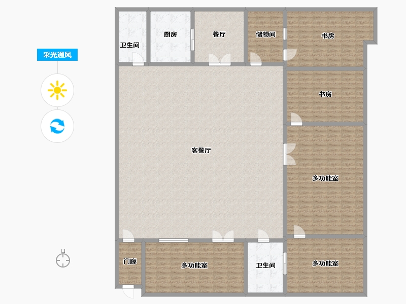 河北省-邢台市-青年路-301.46-户型库-采光通风