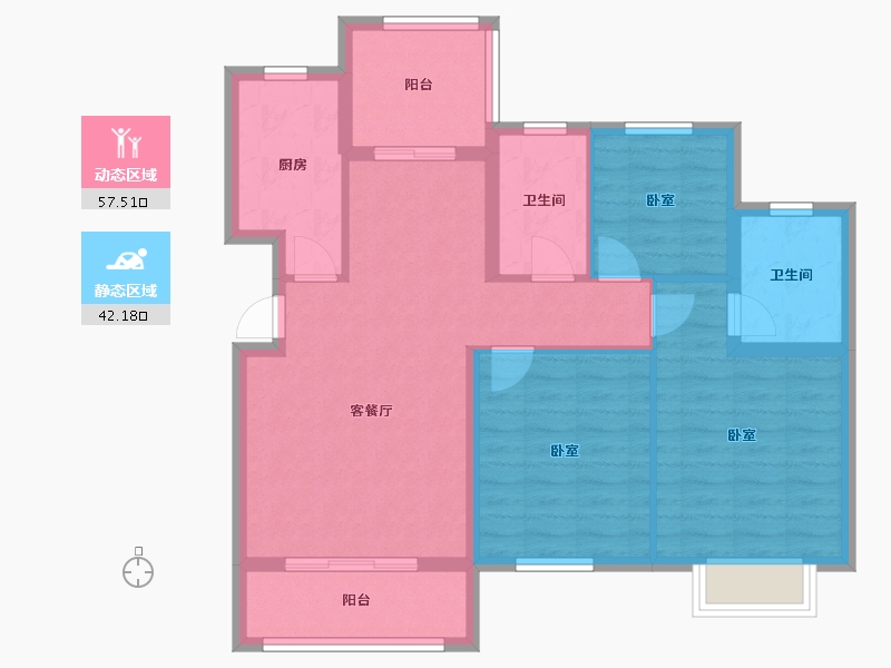 湖北省-武汉市-联投龙湾-89.14-户型库-动静分区