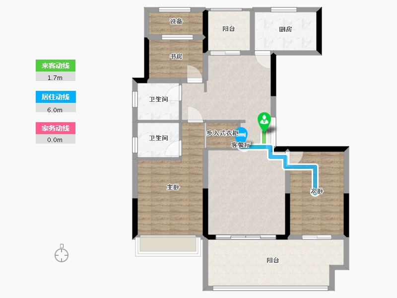 安徽省-六安市-文禾赋-107.04-户型库-动静线