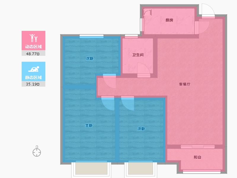 山西省-晋中市-光大住宅小区-73.64-户型库-动静分区