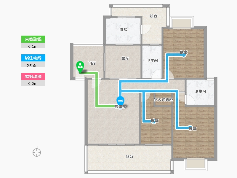 四川省-成都市-上林宽境-121.75-户型库-动静线