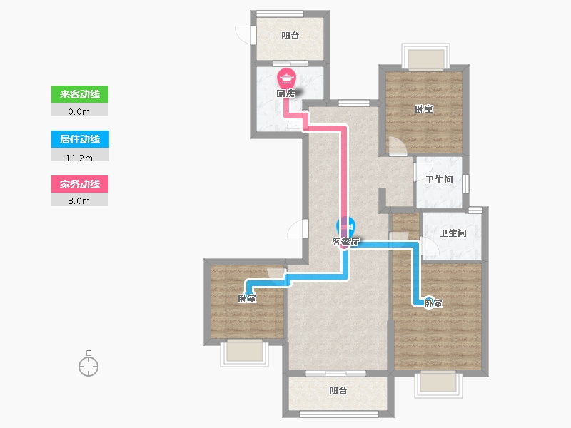 福建省-三明市-永星国际-96.00-户型库-动静线