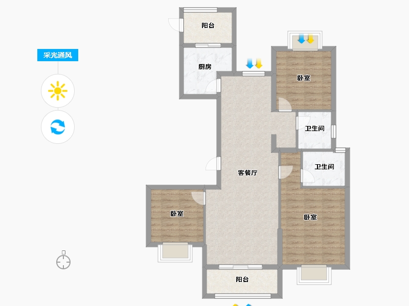 福建省-三明市-永星国际-96.00-户型库-采光通风