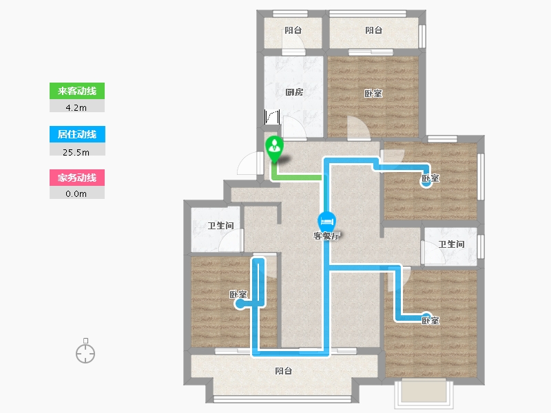 江苏省-无锡市-融创枫丹御园-98.00-户型库-动静线