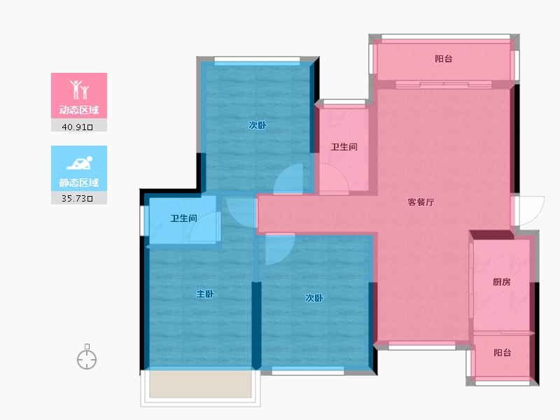 广西壮族自治区-桂林市-顺祥新天地-67.88-户型库-动静分区