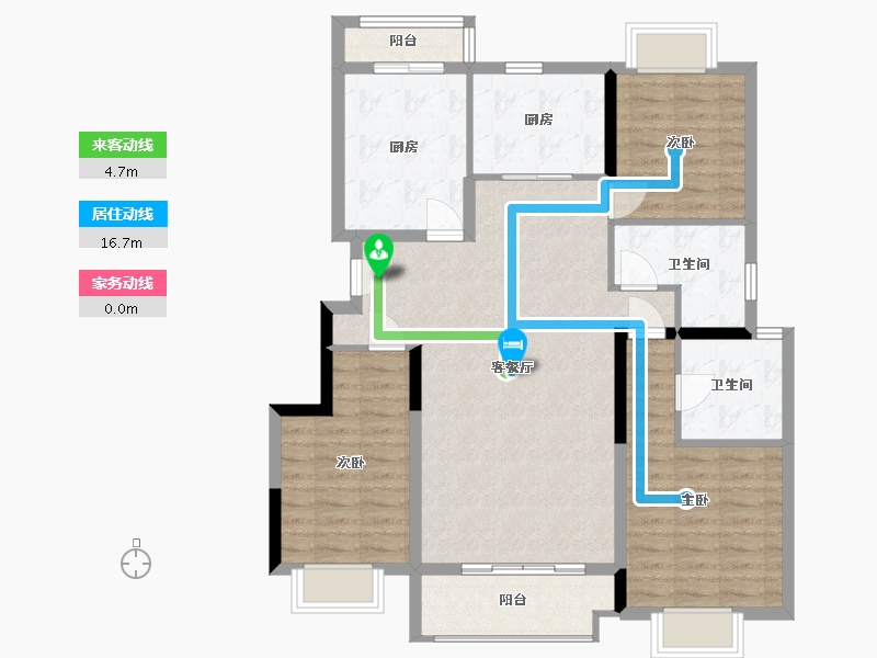 云南省-昆明市-长水航城-104.30-户型库-动静线