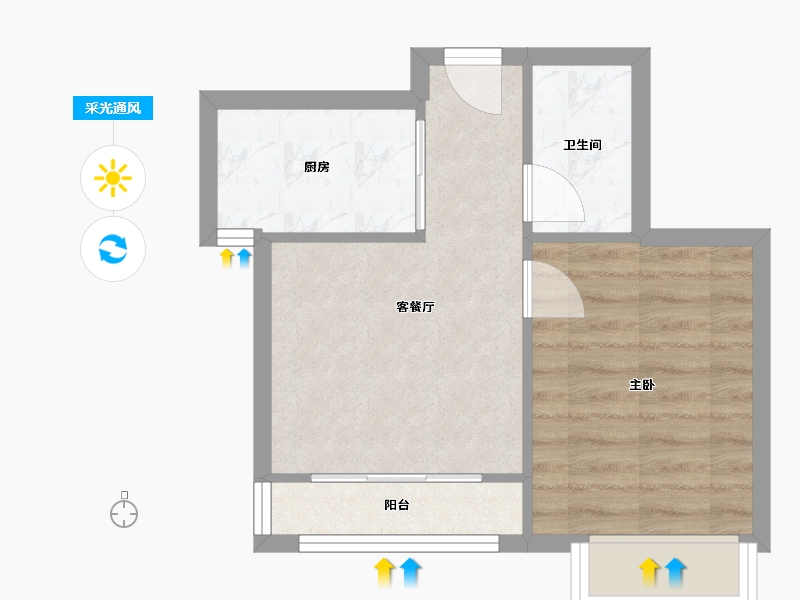 天津-天津市-盛和家园-37.39-户型库-采光通风