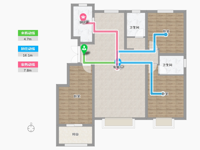 山东省-东营市-天悦华府-120.00-户型库-动静线