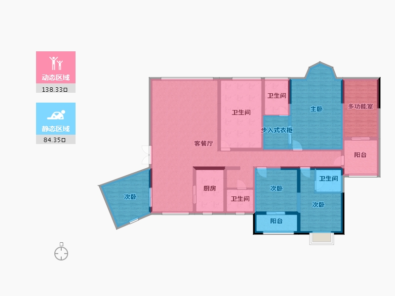 陕西省-商洛市-江南世纪城-199.75-户型库-动静分区