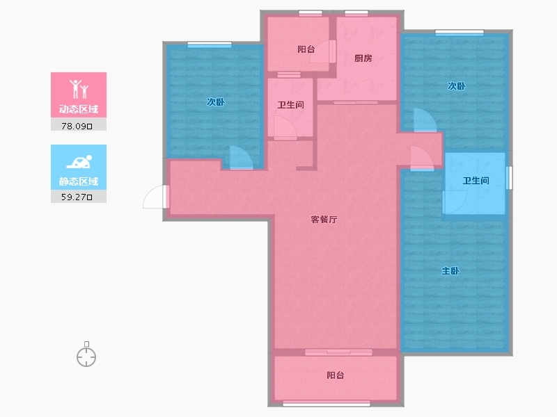 河北省-石家庄市-安联生态城-124.00-户型库-动静分区