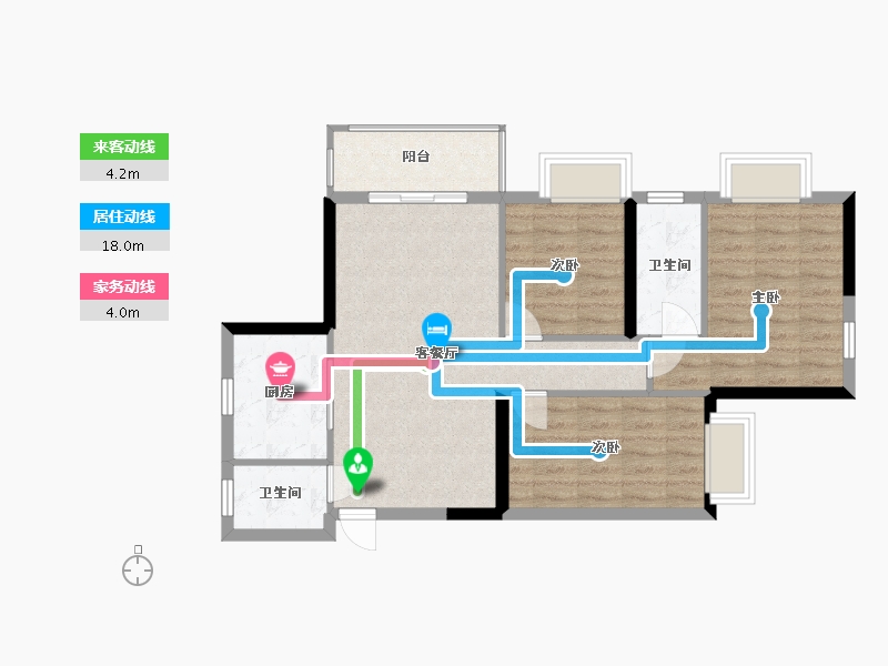 广西壮族自治区-南宁市-亿鼎温岭华府-75.19-户型库-动静线