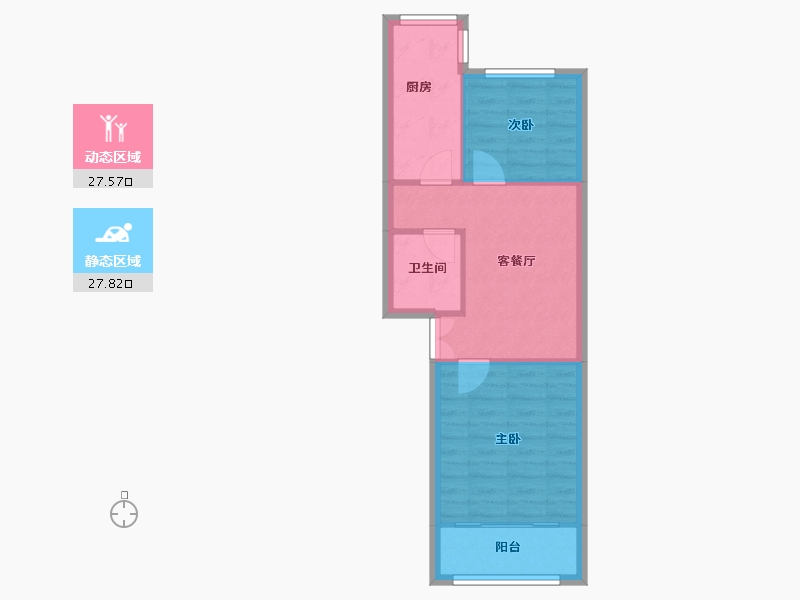 浙江省-杭州市-采荷东区-49.72-户型库-动静分区