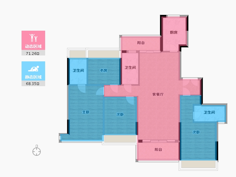 广东省-梅州市-岭南院子-126.00-户型库-动静分区