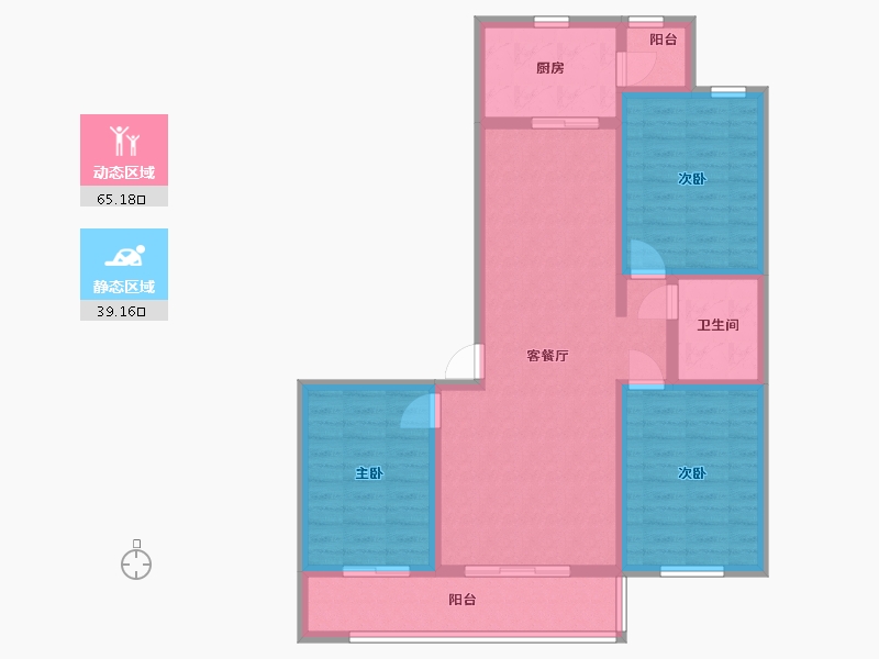 甘肃省-白银市-祥和福地-92.82-户型库-动静分区