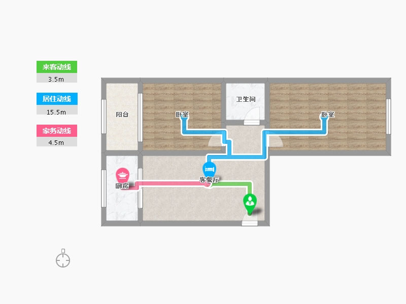 山西省-阳泉市-华讯佳苑-71.81-户型库-动静线