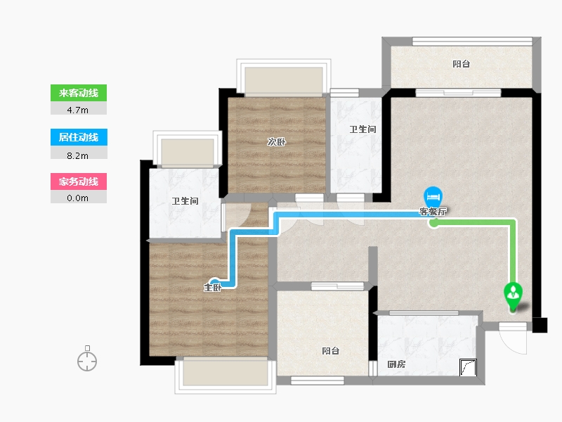 广东省-佛山市-文华-79.99-户型库-动静线