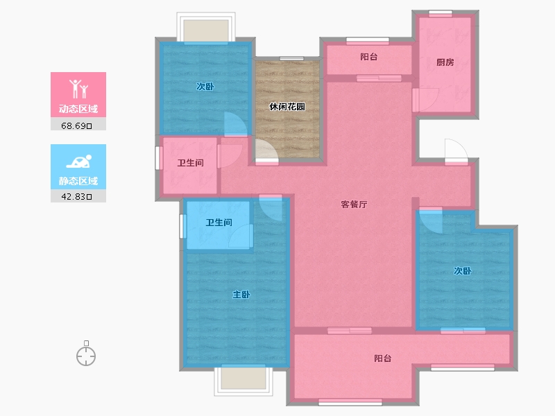 广西壮族自治区-来宾市-象州温泉城-105.94-户型库-动静分区