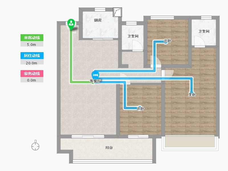 河南省-许昌市-中梁首府-86.00-户型库-动静线