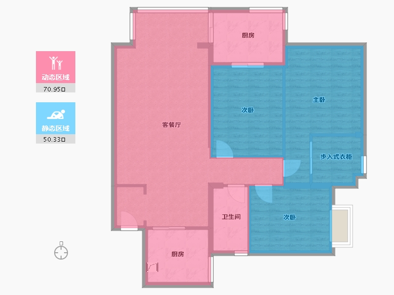 福建省-厦门市-天御花园-110.00-户型库-动静分区