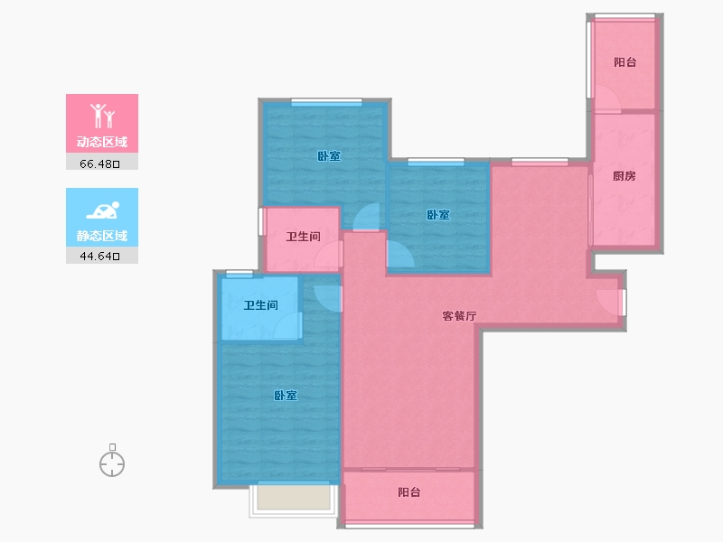 甘肃省-兰州市-恒大绿洲-101.01-户型库-动静分区