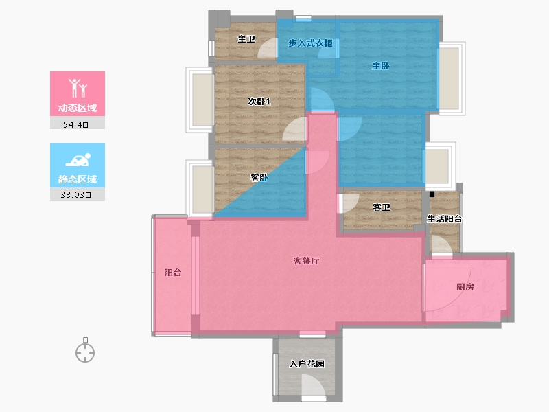 广西壮族自治区-梧州市-嘉洋外滩一号-103.28-户型库-动静分区