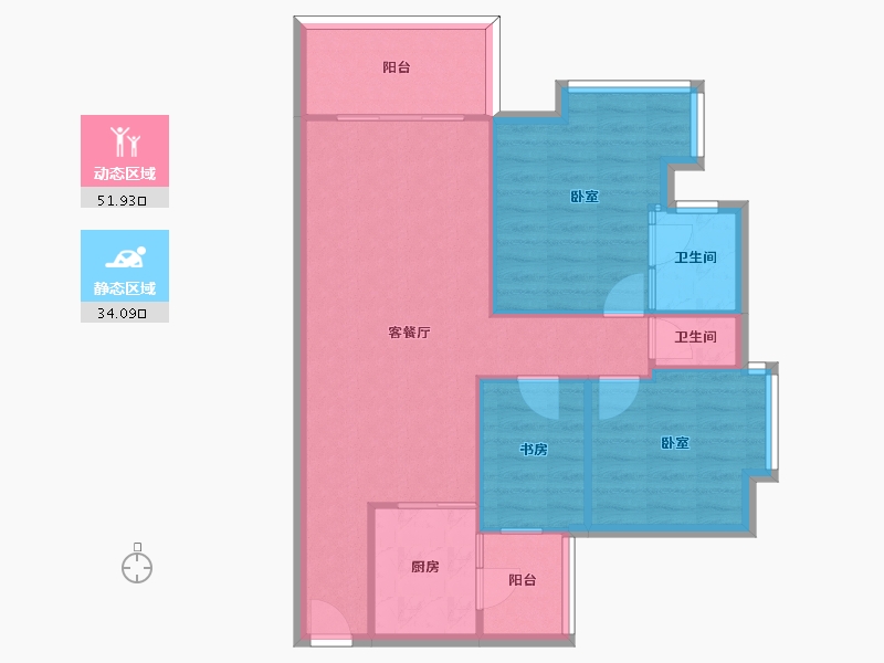 广东省-中山市-汇星豪庭-78.00-户型库-动静分区