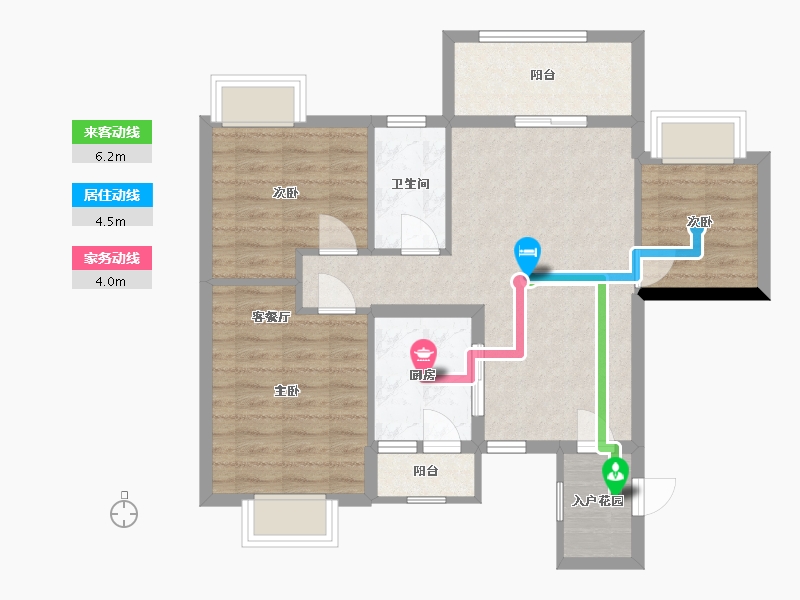 广西壮族自治区-南宁市-银泉一品天誉-74.93-户型库-动静线