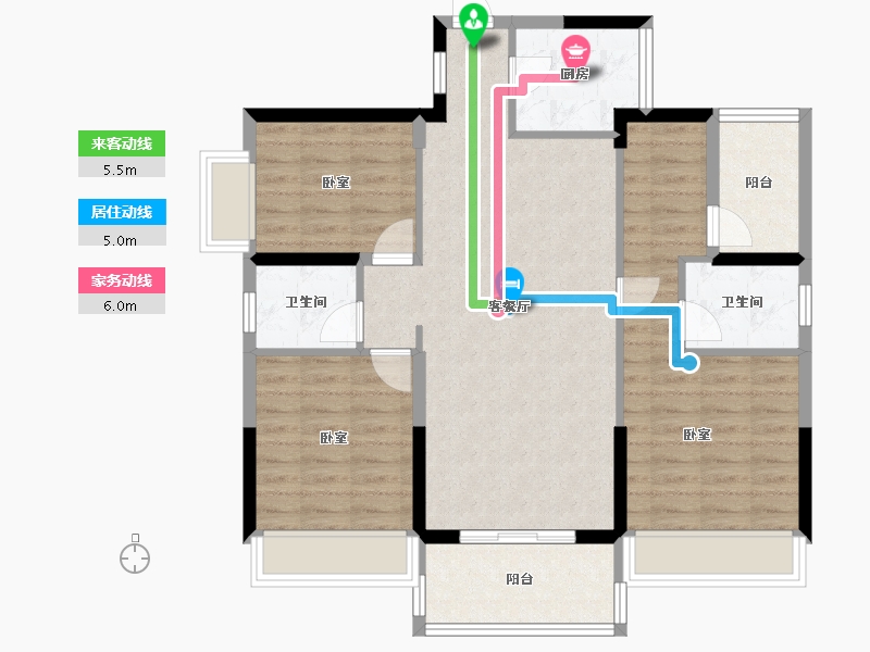 广东省-惠州市-仁和美地-92.07-户型库-动静线