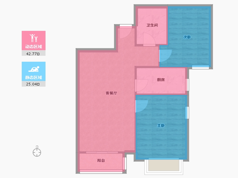 贵州省-贵阳市-花果园-61.51-户型库-动静分区