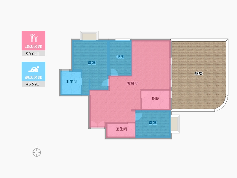 四川省-成都市-七一城市森林花园-139.31-户型库-动静分区