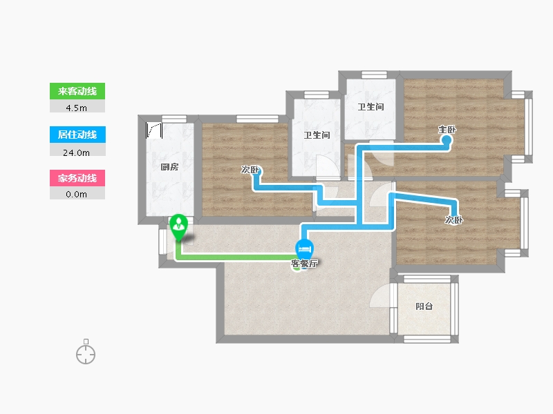 广西壮族自治区-南宁市-建工城-70.32-户型库-动静线