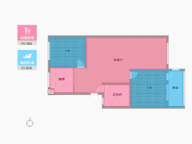 山东省-潍坊市-华实小区-80.30-户型库-动静分区