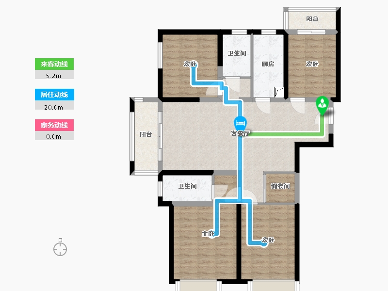 河南省-郑州市-和昌瑞景园-102.80-户型库-动静线