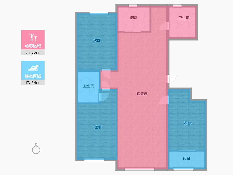 山东省-潍坊市-霍氏卡诺岛・北岛-123.00-户型库-动静分区