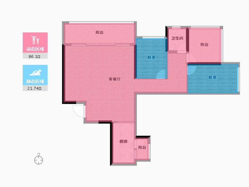 贵州省-贵阳市-万科麓山-97.25-户型库-动静分区