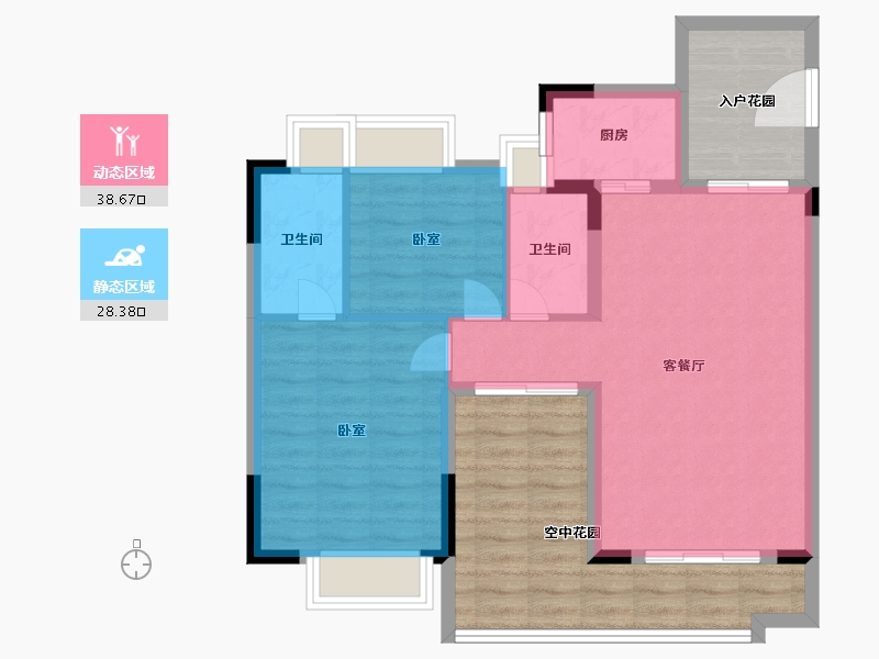 广东省-广州市-好美华庭-82.36-户型库-动静分区