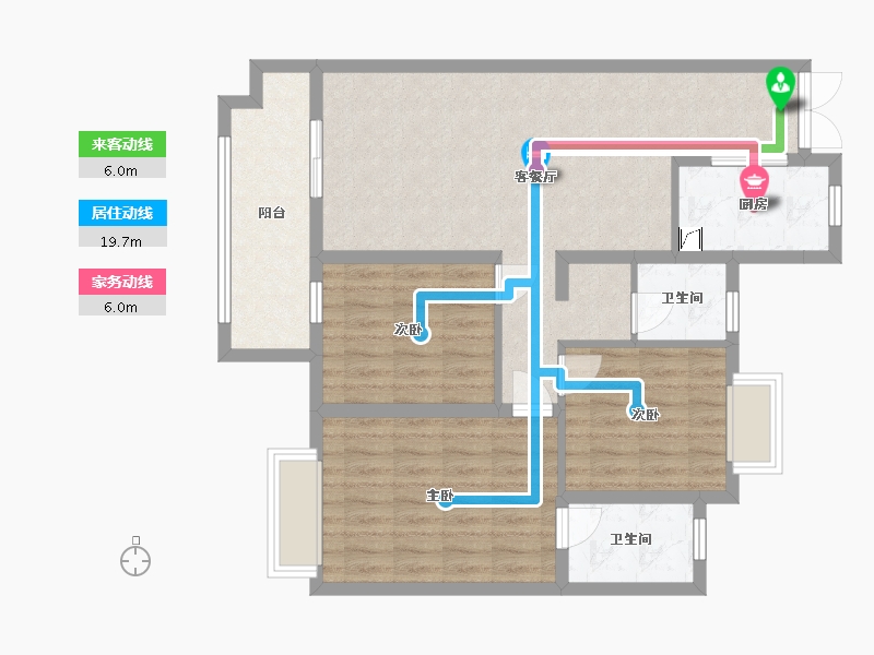 湖北省-黄冈市-铁投书香林语-87.50-户型库-动静线