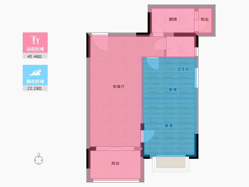 广东省-广州市-逸涛湾-61.00-户型库-动静分区